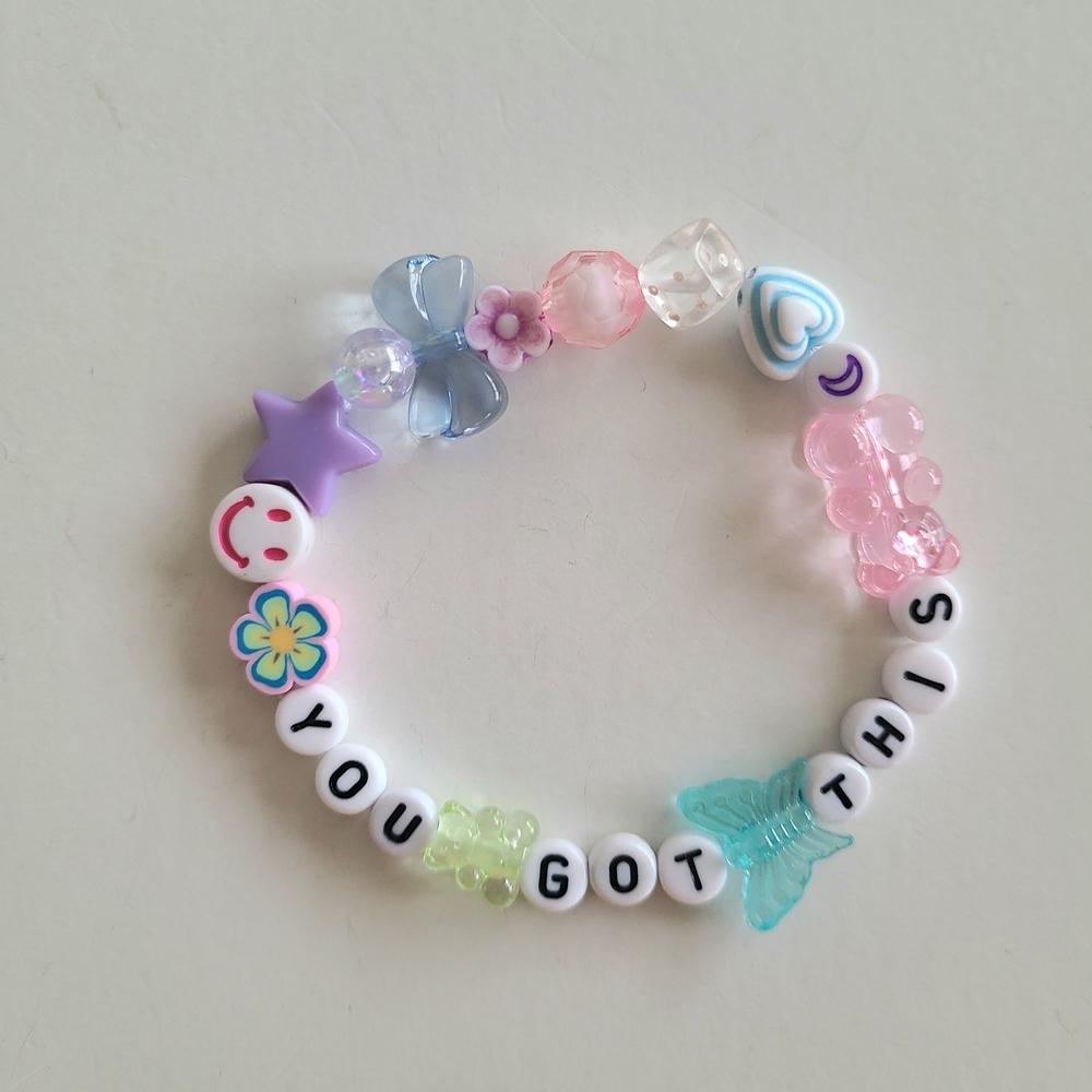 You Got This Pastel Beaded Bracelet